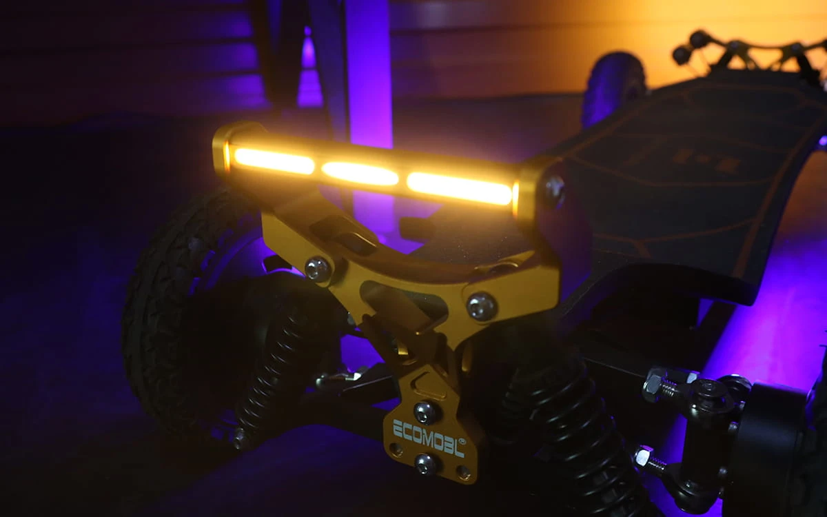 M24 2wd electric skateboard lights