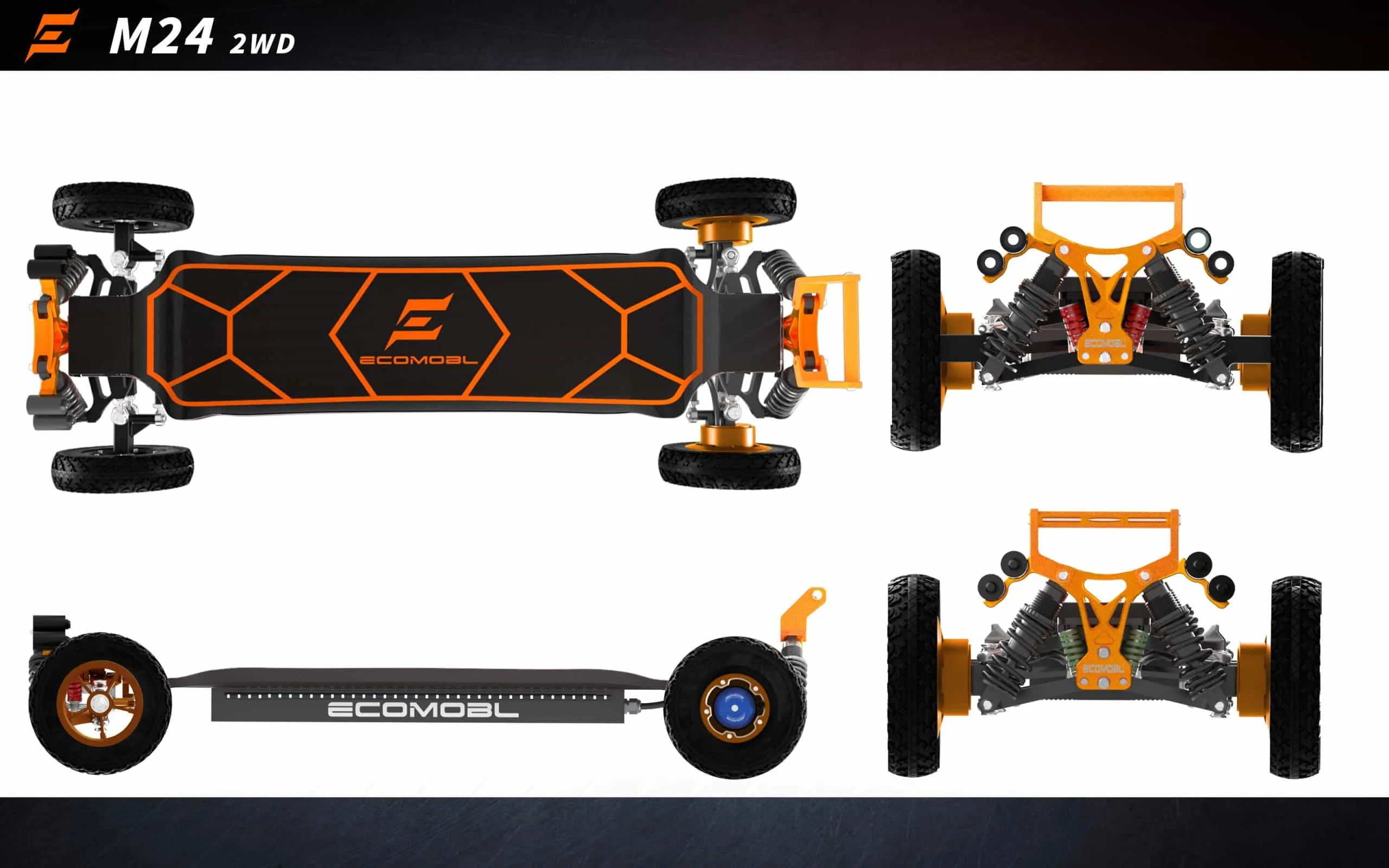 M24 2wd electric skateboard