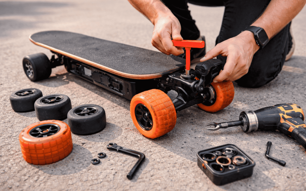 How to Install or Change Electric Skateboard Wheels