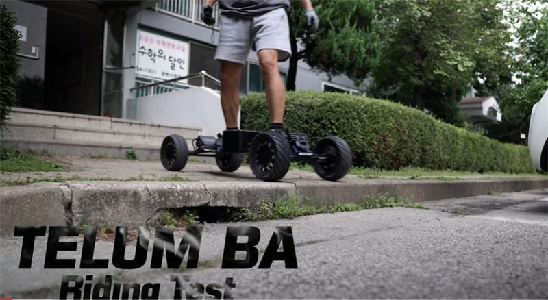 Riding Test of Mountain Board Telum BA 2-IN-1 4WD by 143Lbs/65kg rider
