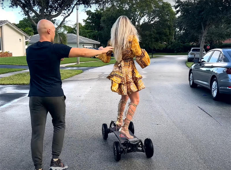 electric skateboards girlfriend