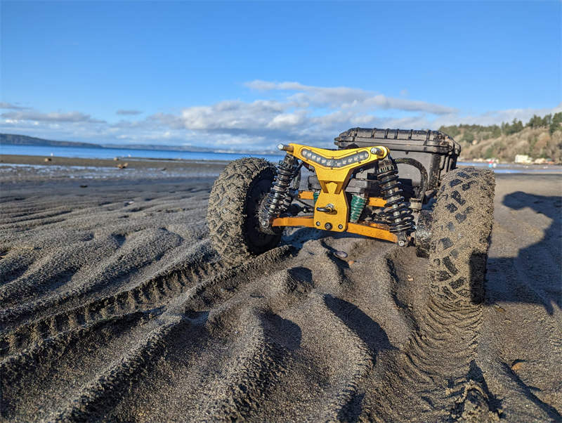 Experience for riding an electric skateboard on the beach