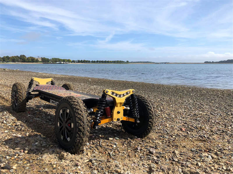 Have you ever ridden an off-road electric skateboard in the mountains