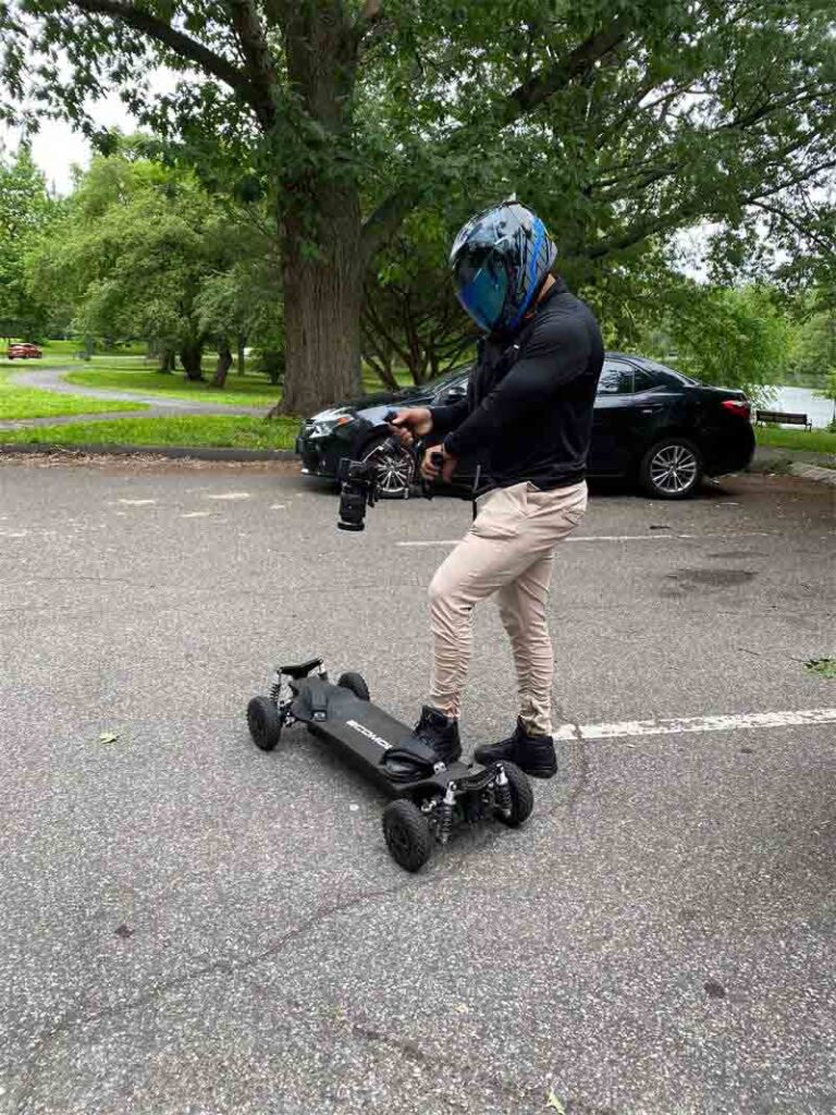 What something goes wrong while riding an off-road electric skateboard