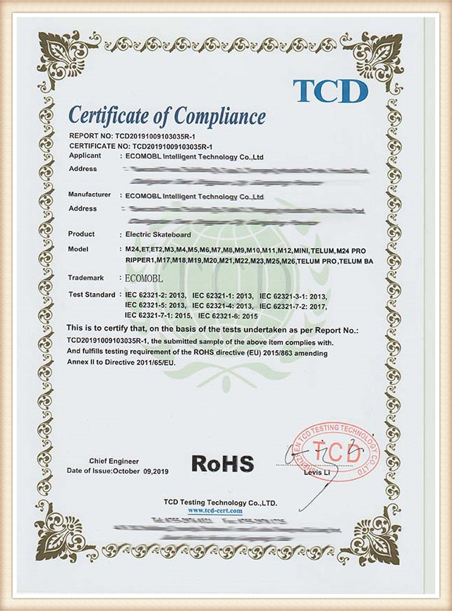 RoHS (Restriction of Hazardous Substances – EU environmental standard)
