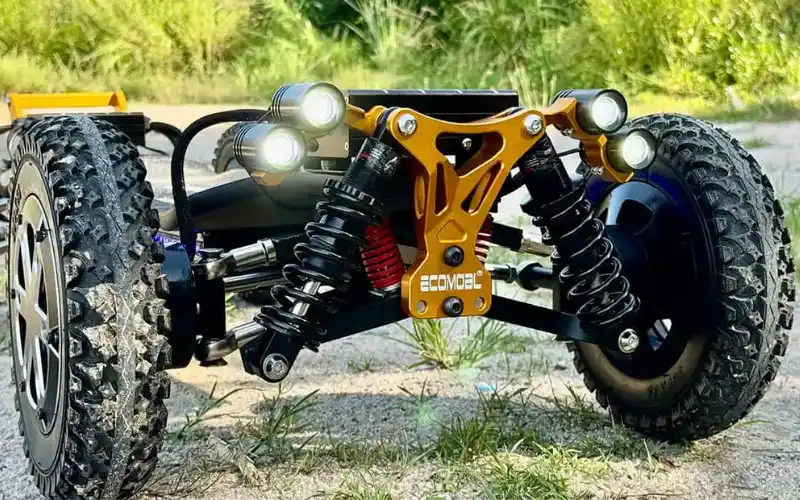 m24 pro 4wd e-skateboard headlights