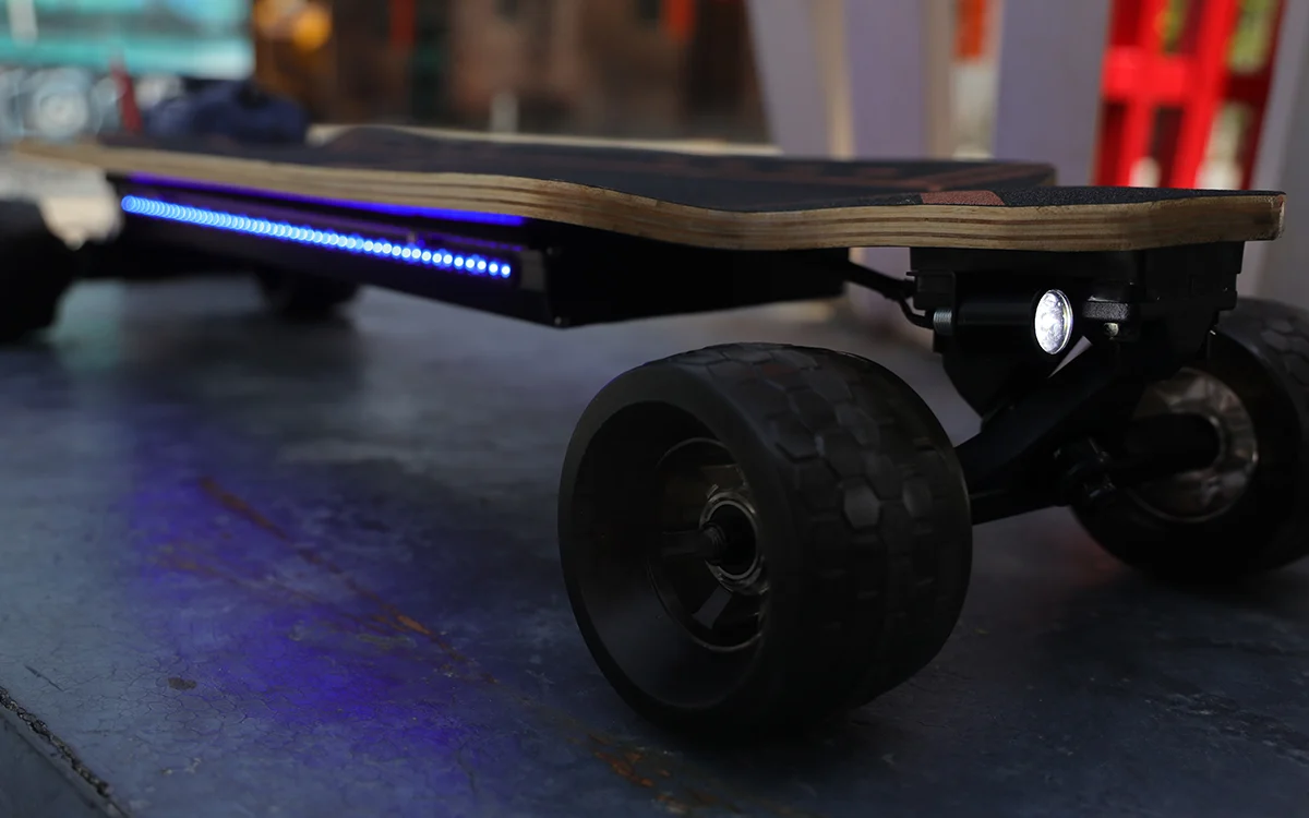 Walker Street Electric Skateboard lights