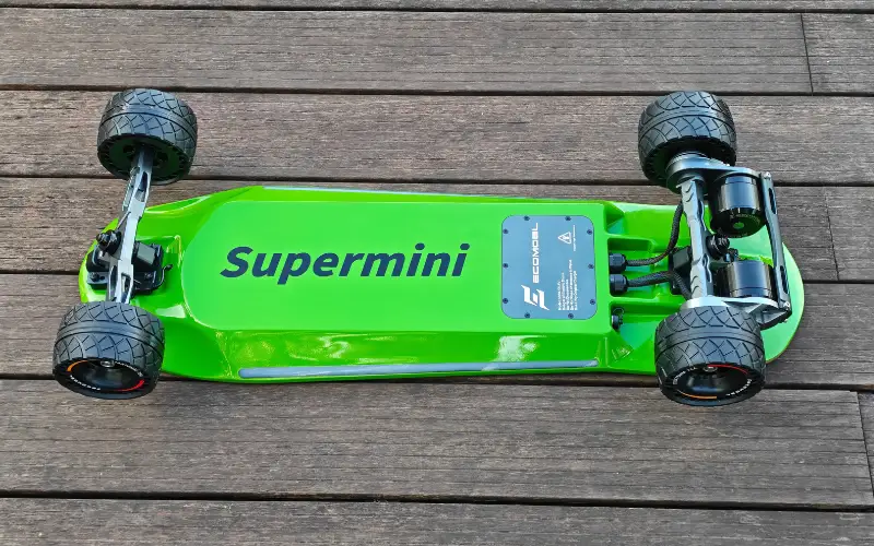 supermini e-board ESC and battery view