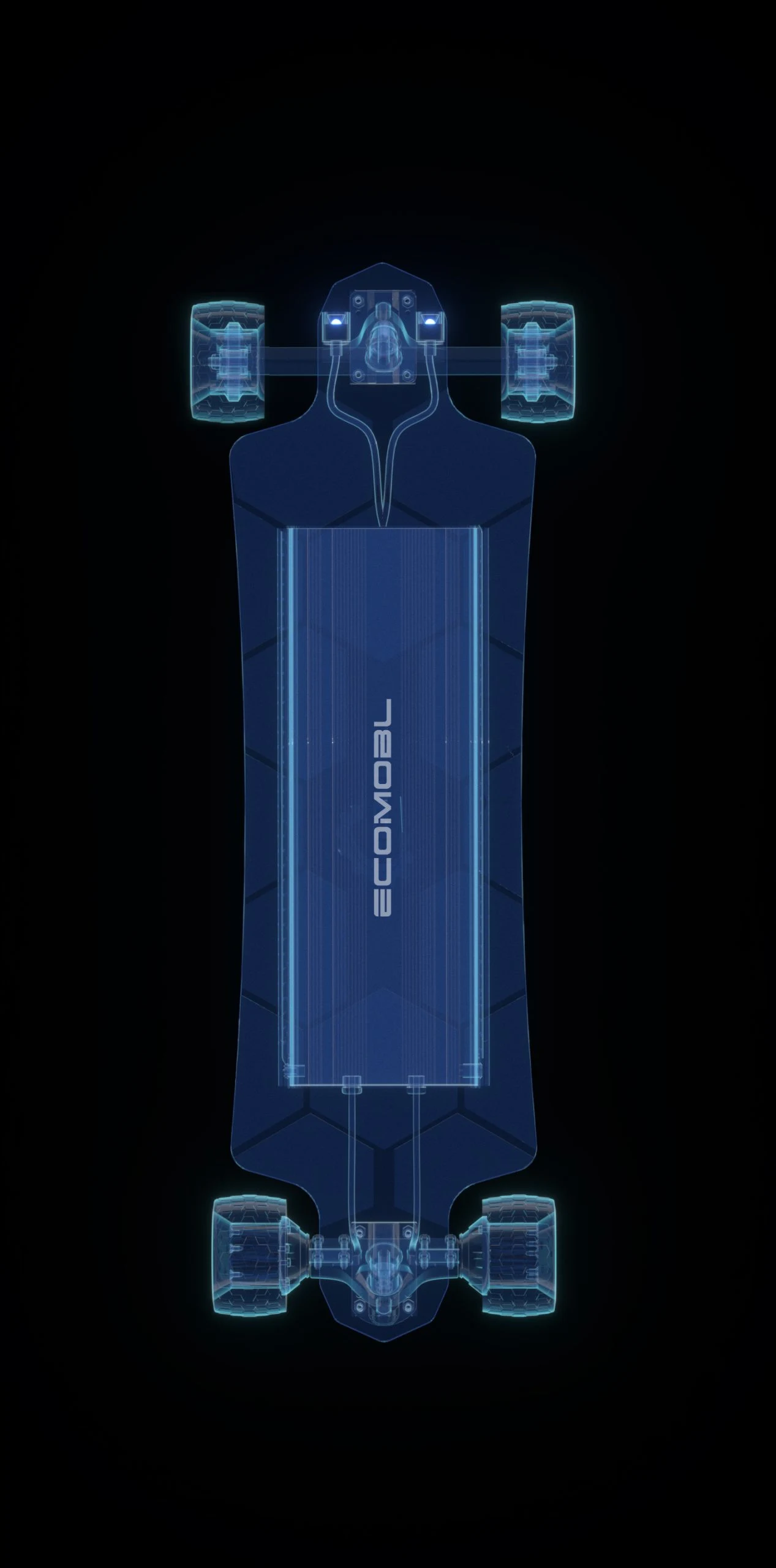 walker electric skateboard structure