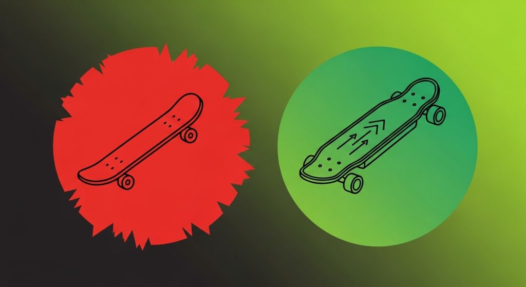 Electric Skateboards and traditional skateboard
